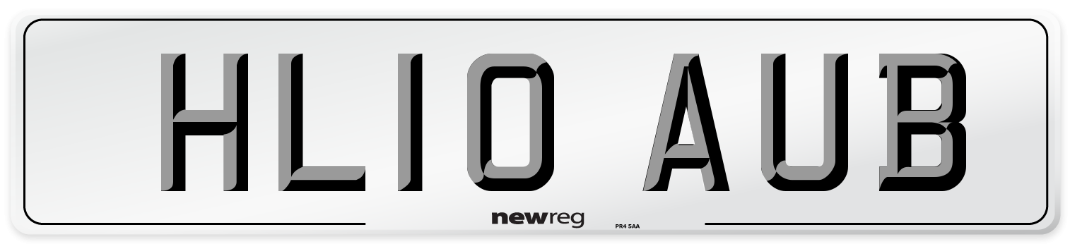 HL10 AUB Number Plate from New Reg